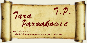 Tara Parmaković vizit kartica